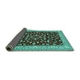 thumbnail image 2 of Ahgly Company Indoor Square Persian Turquoise Blue Traditional Area Rugs, 6' Square, 2 of 4