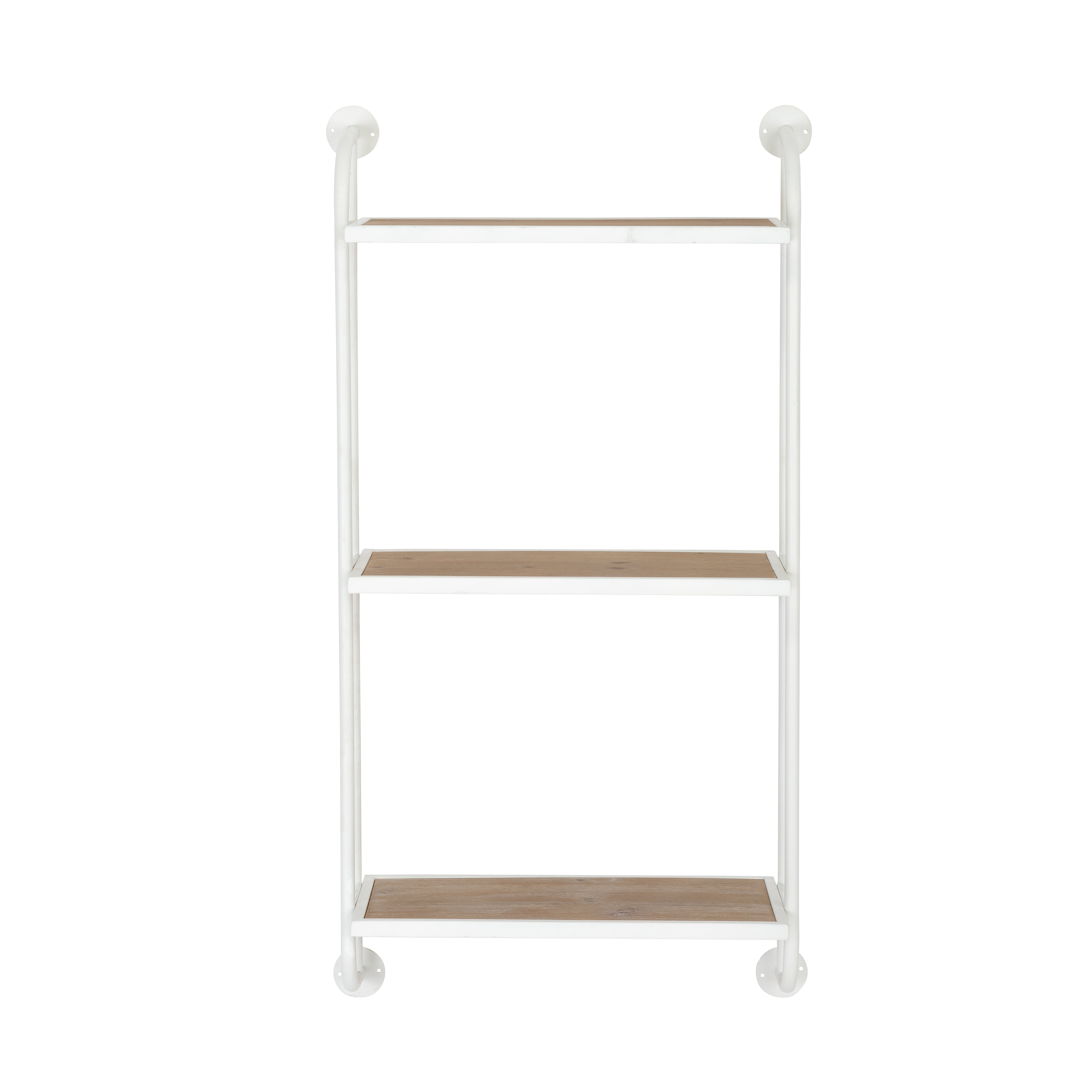 Aspire Home Accents 8 in x 18 in 3-Tier Distressed Floating Shelf