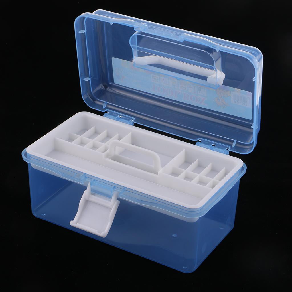 Double-deck Sewing Box With Removable Tray Multipurpose Storage Box With  Handle Portable Storage Case - AliExpress