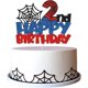 thumbnail image 1 of Pastel de cumpleaños de SpiderMan de Disney para niños, decoración con bandera de pastel de 1-9 años, regalo de fiesta de superhéroes, 1 of 4