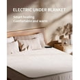 thumbnail image 3 of King Size Electric Heated Mattress Pad 9 Heat Levels Auto Off Dual Control 130*188cm, 3 of 9