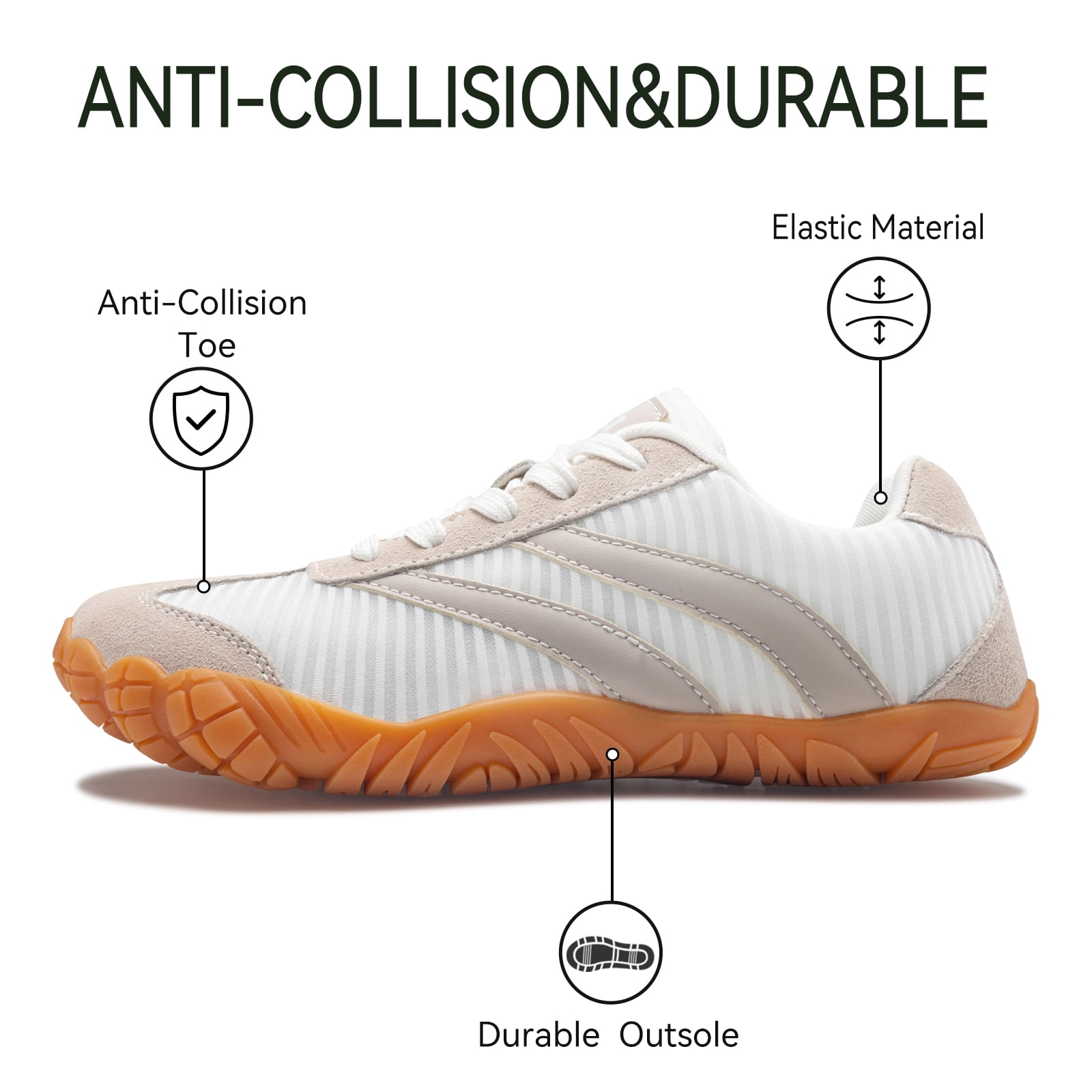 Barefoot Shoes Women Casual Sneakers, Wide Toe Box Shoes Women Zero Drop Barefoot Shoe Men,Non-Slip Lightweight Breathable Running Shoes,Comfortable Fashion Outdoor Walking Hiking Shoes Unisex