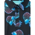 thumbnail image 2 of Birdie Bound Boys Ombré Pineapple Print Polo Top with UV 30, Sizes XS-XL, 2 of 3