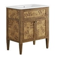 thumbnail image 2 of Modway Elysian 30" Wood Bathroom Vanity in White Brown, 2 of 10
