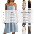 thumbnail image 4 of Tqcoqu Women's Linen Cami Midi Dress,Adjustable Straps Pleated Sleeveless Casual Summer Dresses,Light Blue Women's S-XXXL, 4 of 10