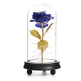 thumbnail image 1 of Base De Madera De Cúpula De Cristal De Rosa Roja Para Regalos De San Valentín Lámparas De Rosa Led Navidad Minnieouse HA014970-00, 1 of 7