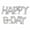 Silver, variant on Air-Filled HAPPY B•DAY Backdrop Balloon Banner