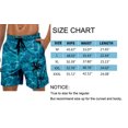 thumbnail image 4 of GENTS BLISS Hawaiian Men Shorts Bathing Mesh Lining Beach Shorts for Men with Pockets Swim Trunks, 4 of 9