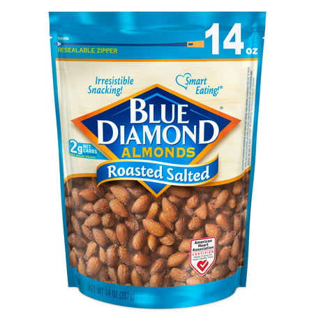 Blue Diamond Almonds Roasted Salted Almonds, 14 (Best Roasted Almonds Recipe)