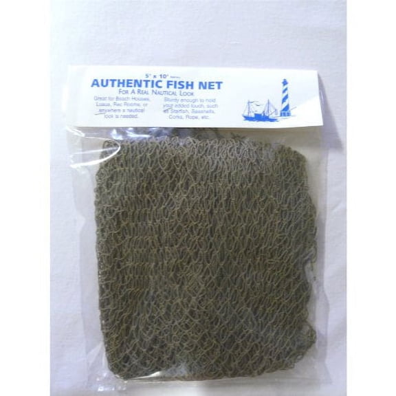 Authentic Nautical Fish Net - Decorative Use 5' X 10' New