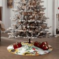 thumbnail image 6 of Kll Sunflowers Leaves And Birds Christmas Tree Skirt 48",Party Decorations Farmhouse For Christmas Decorations Holiday Party, 6 of 8