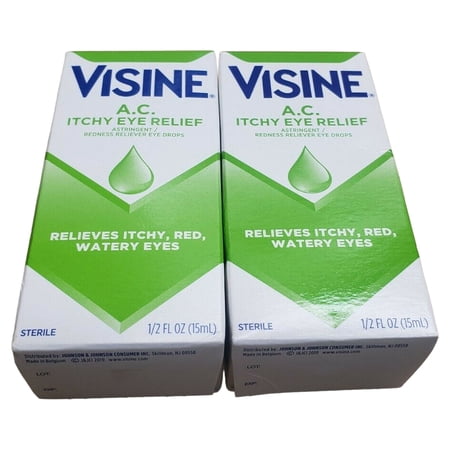 2 Pack - Visine A.C. Eye Drops 0.50 oz