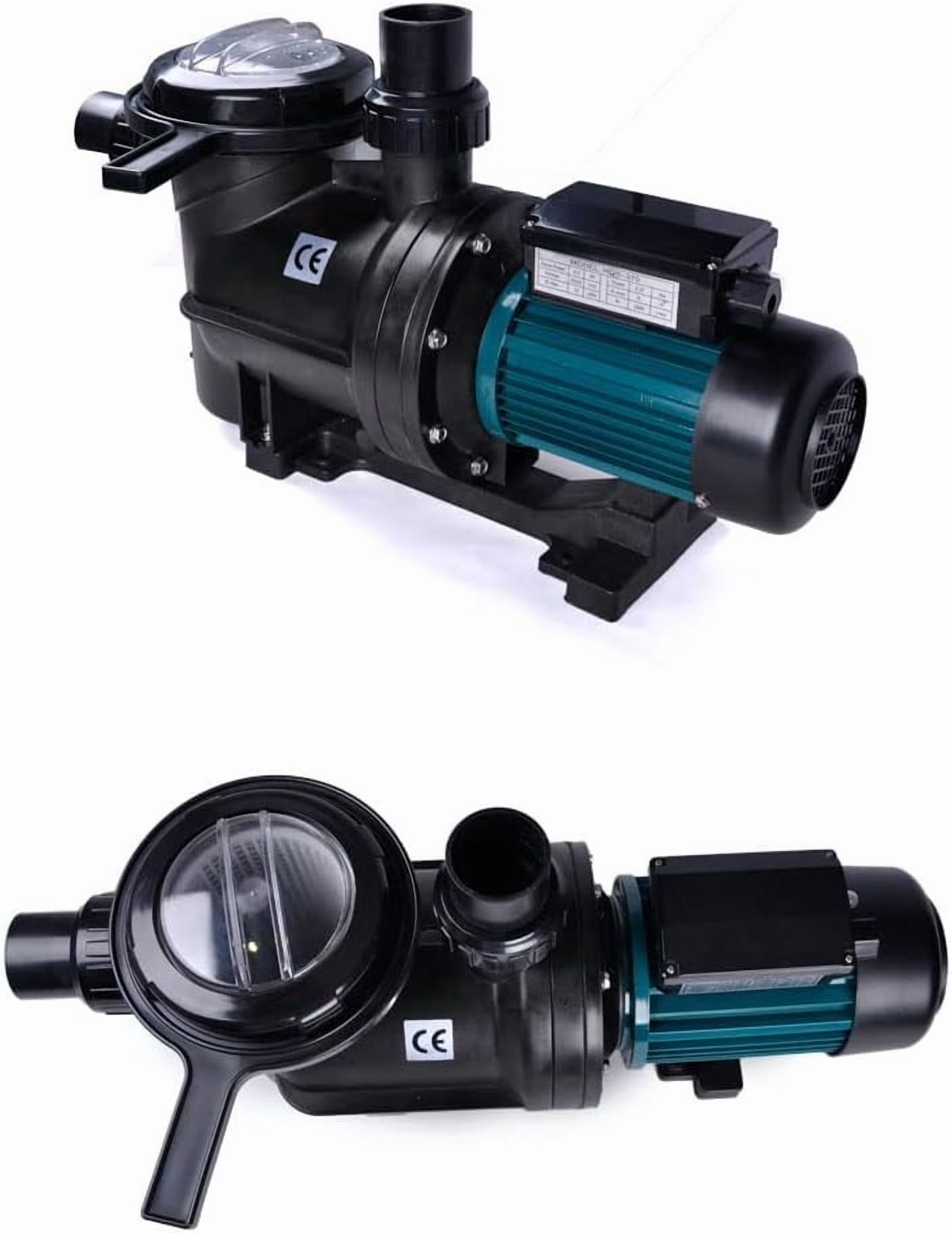 ATO Swimming Pool Pump, 0.5HP 220V or 380V, 0.37kW Speed Pumps for Above Ground Pool w/ Strainer Basket, Certification of CE