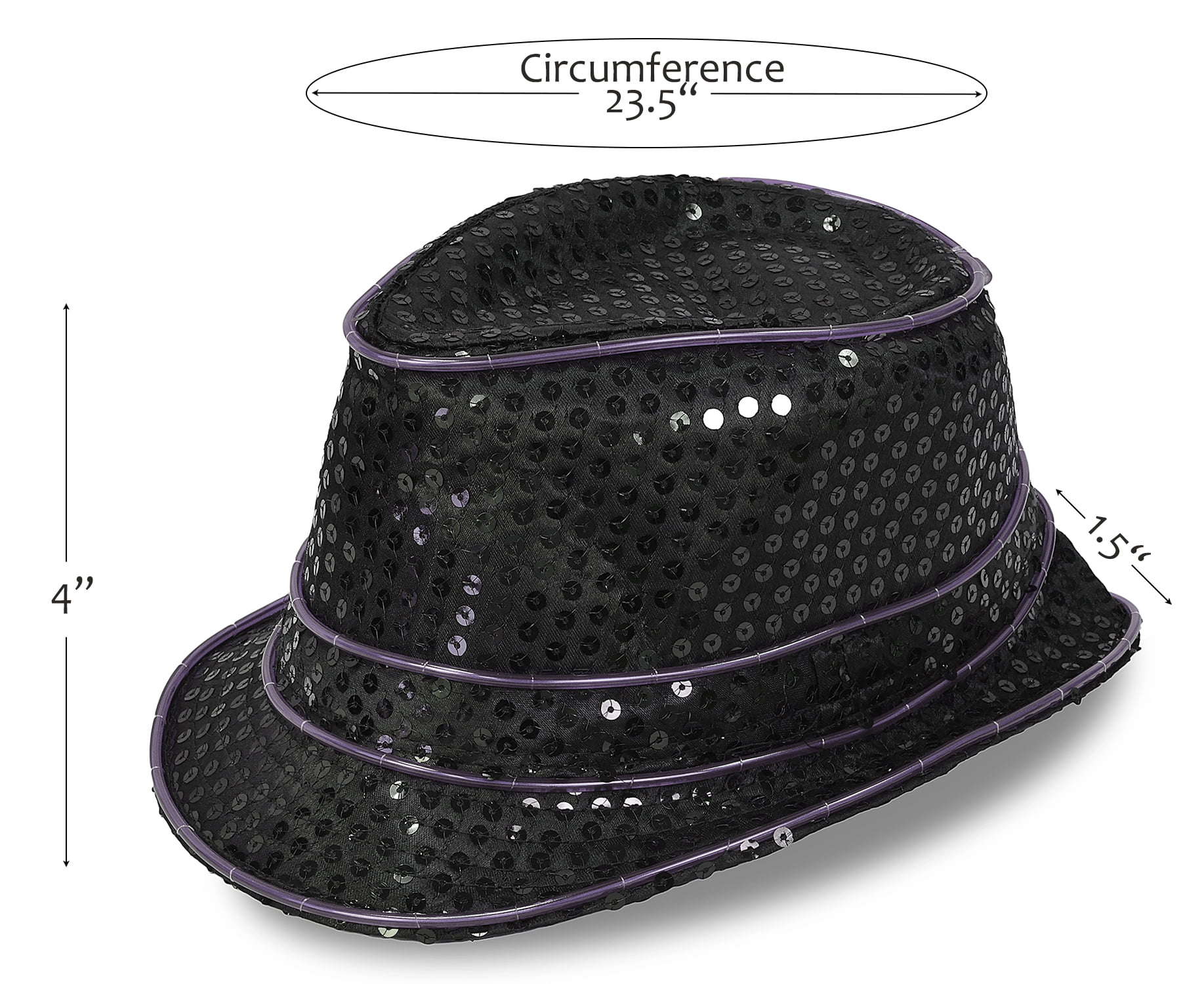 glow in the dark hats party