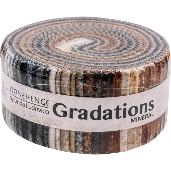 Linda Ludovico Stonehenge Gradations II Tiras minerales 40 tiras de 2,5 pulgadas Jelly Roll Northcott