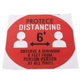 thumbnail image 2 of YLSHRF Distancing Floor Sticker, 5PCS Floor Signs Sticker, For Market Hospital, 2 of 8