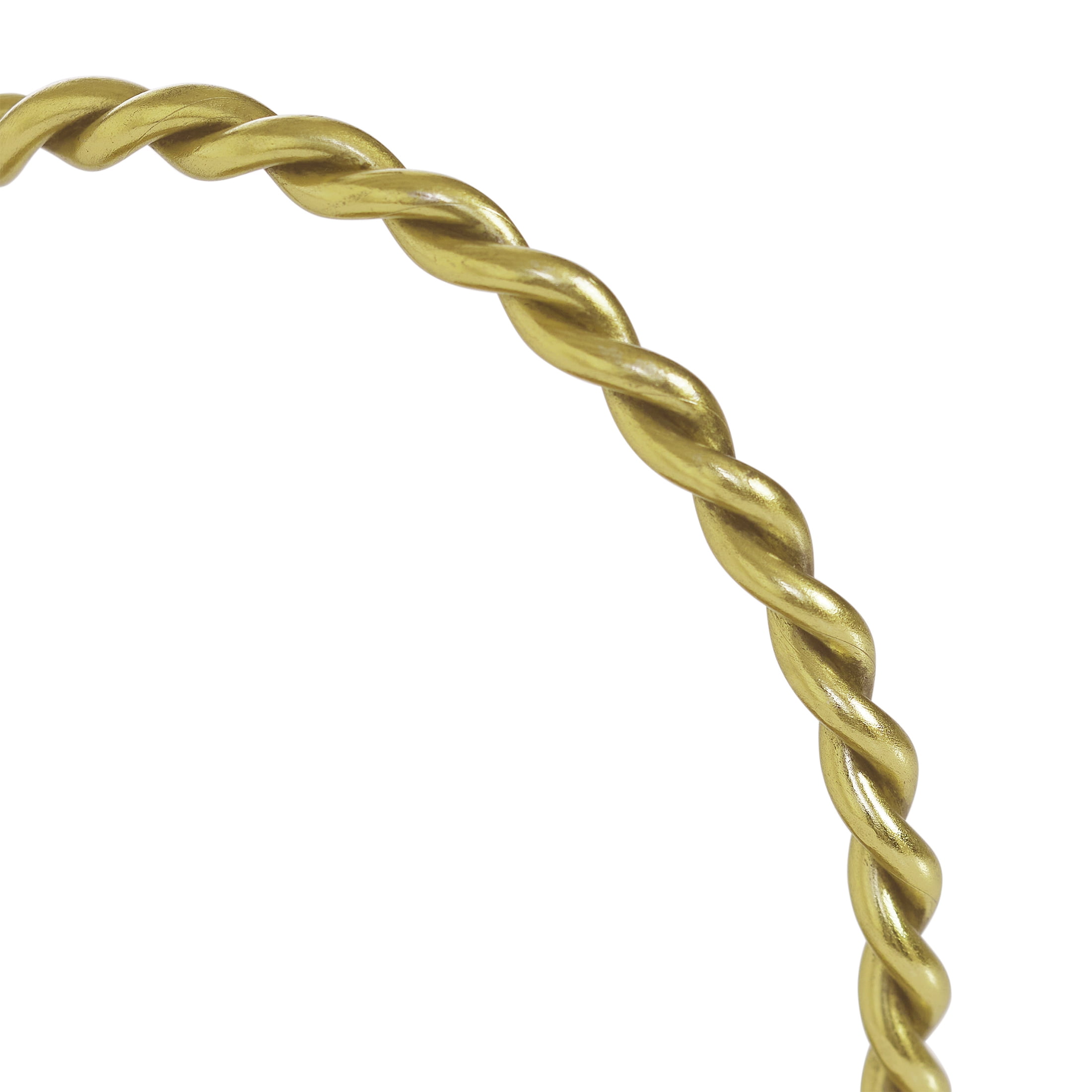 My Texas House Gold Coiled Rope Indoor Tabletop Bookends, Set of 2