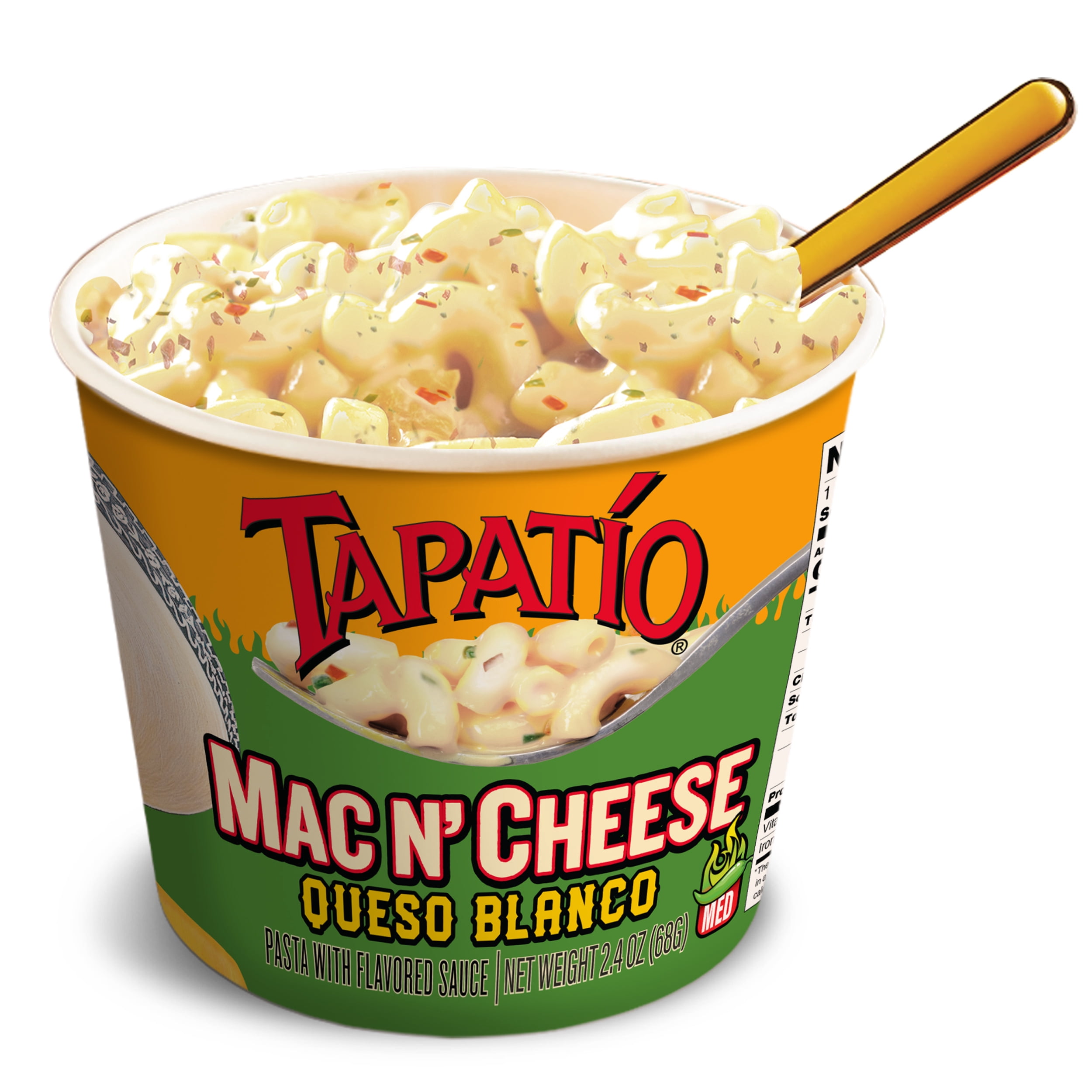 Tapatio Mac N Cheese Bowl Queso Blanco, 2.4oz