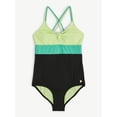 thumbnail image 4 of Justice Girls One Piece Ribbed Keyhole Swimsuit, sizes XS-XL, 4 of 5