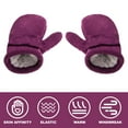 thumbnail image 3 of Toddler Mittens Kids Winter Warm Gloves Lined Fleece Gloves Waterproof Snow Baby Mitten for Boys, 3 of 8