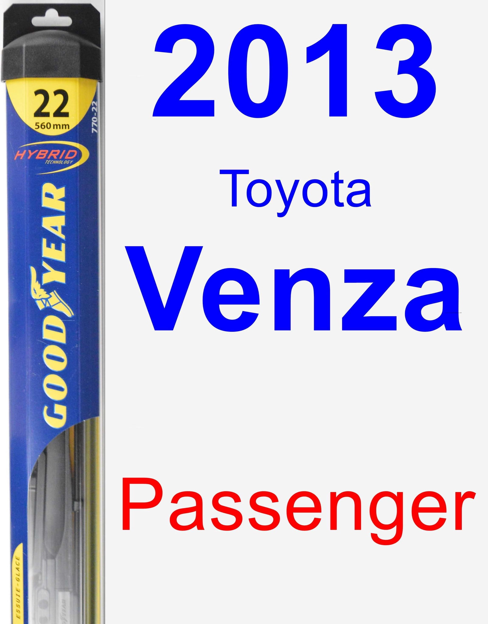 2013 Toyota Venza Passenger Wiper Blade - Hybrid - Walmart.com - Walmart.com