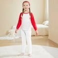 thumbnail image 2 of CAIVO Girls Autumn Solid Color Woolen Warm Pants Soft Toddler Child Daily Wear Trousers, 2 of 5