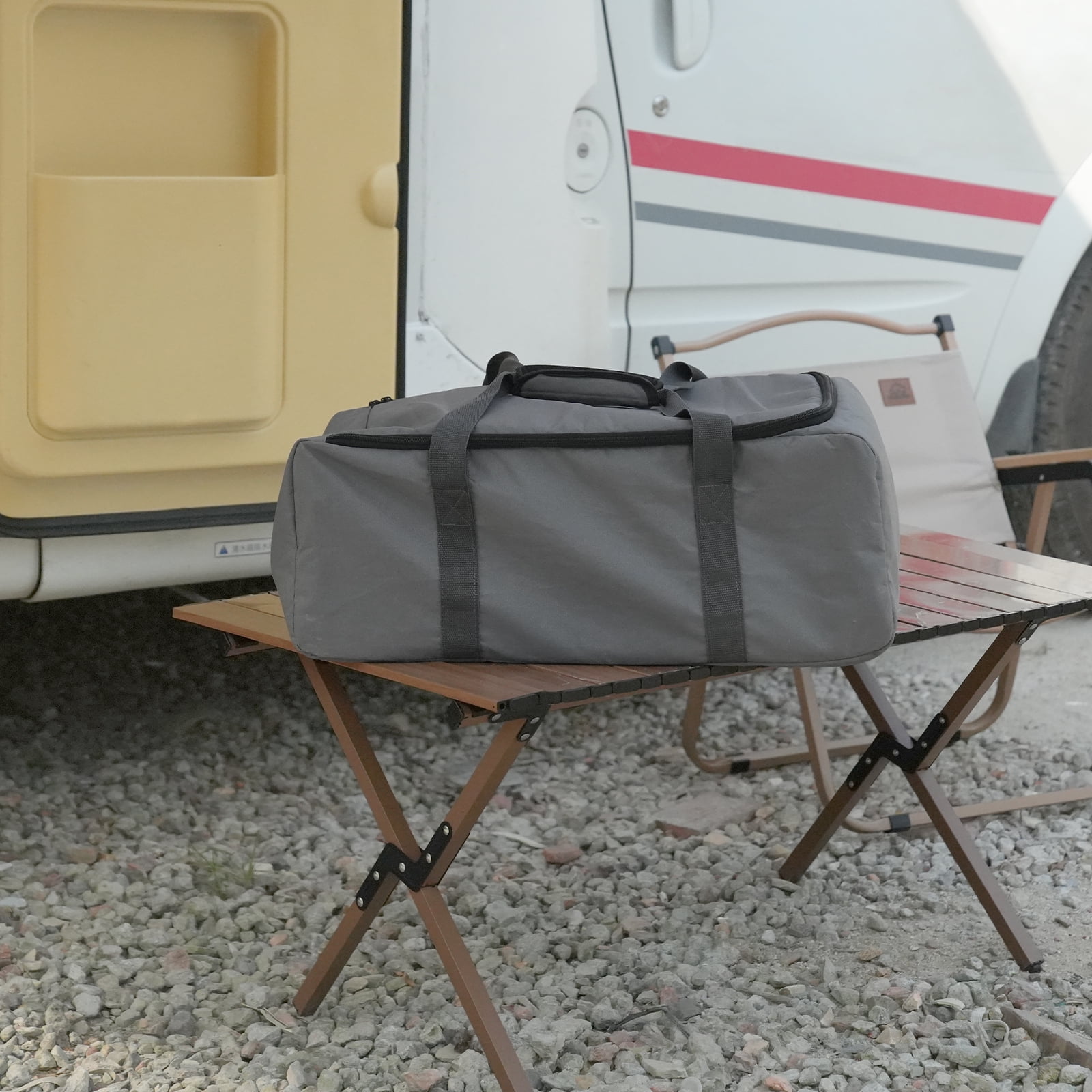 Eightwood Starlink Accessories Bundle: Carry Bag w/Drawstring Pocket + Antenna Pole Cover - for Starlink V2 Antenna/Router Gen2/Power Supply