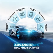 Cube GPS Tracker for Vehicles Magnetic Mount, Up to 1 Year Battery, IP67 Waterproof with Real-Time Location