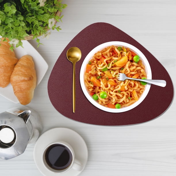 Cojín de taza con forma de gota de agua, cojín de mesa de té de doble cara, diseño de borde acolchado, funda de tela suave, almacenamiento plegable, fácil de limpiar, material plástico