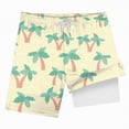 thumbnail image 6 of NOLDARES Boys Swim Trunks Liner Compression Boy Bathing Suit Quick Dry Beach Swimsuit Toddler Swim Shorts(Light Yellow,6-7 Years), 6 of 6