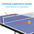 Midsize Foldable Table Tennis Set with Net & 2 Paddles