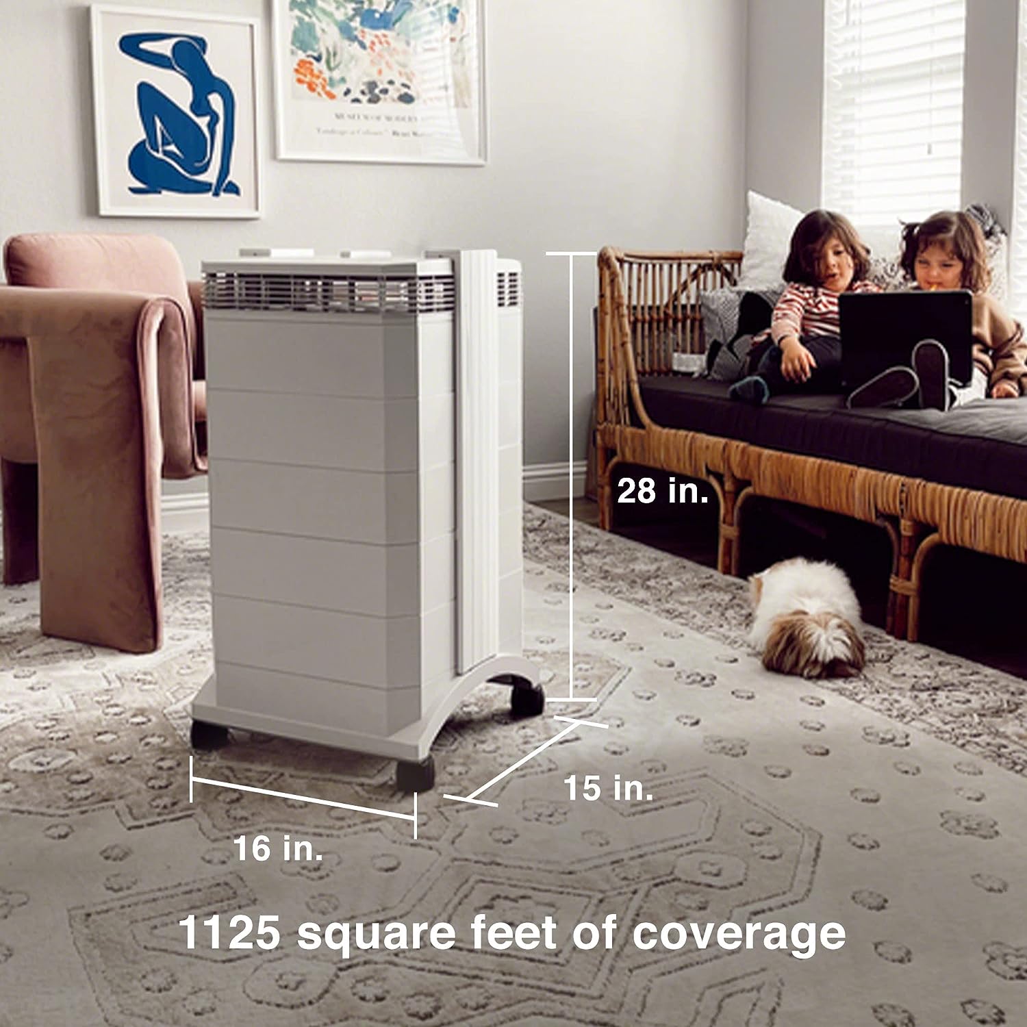 IQAir HealthPro Plus H14 HyperHEPA Air Purifier for large rooms up to 1125 sq ft - Filters bacteria/viruses, smoke, allergens, chemicals, odors and asthma triggers - image 4 of 7
