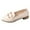 Beige, variant on Busydd Loafers for Women Solid Color Low Heel Womens Dress Shoes Casual Slip on Womens Shoes 5.5