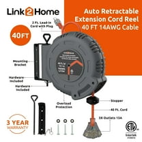 Link2Home Retractable Cord Reel 40 ft/ 12.1 m