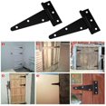 thumbnail image 5 of Light-duty spray paint black T-type thickened hinge triangle hinge 4 pieces, 5 of 5