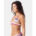 thumbnail image 3 of Roxy Sunset Swells Cut Out Bralette - Size Xs - Color: Berry Multi, 3 of 5