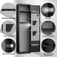 2 Gun Safe for Guns and Pistols, Quick Access Gun with Silent Mode and Alarm System, Gun