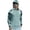 Black, variant on Camo Print Sun Hoodie for Men with Mask UPF 50 Fishing Blouses Long Sleeve UV Rash Guard Cooling Lightweight Hoodies Black L