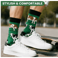 thumbnail image 3 of Novelty Farm Animal Socks Cute Cow Print, 5 Pairs - Soft Stretchy Breathable Knit, Size 9-11, 3 of 5