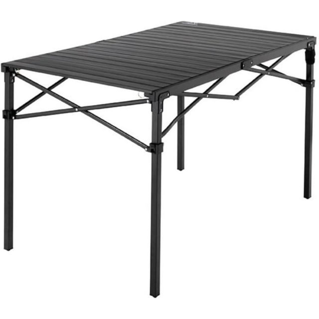 MOUNTAIN SUMMIT GEAR Mesa enrollable resistente para acampar - Mesa plegable portátil con tapa de aluminio y marco de acero de Caddis Sports, Inc. (mediana)