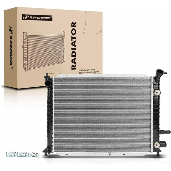 A-Premium Engine Coolant Radiator Assembly with Transmission Oil Cooler Compatible with Ford Escort 1998-2003, Automatic Transmission, Replace# F8C68005AG, F8C68005AH