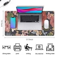 thumbnail image 5 of Long Mouse Pads for Desk,Pioneer Flower Floral Print Pattern Desk Mats on Top Of Desks, Desk Mouse Pad Extra Large with 3mm Non-Slip Base and Stitched Edge for Gaming,Office,Work,Home 31.5"x15.7", 5 of 6