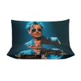 thumbnail image 3 of Johnny Depp 3 Pieces Bedding Set 3D Printed Lightweight Bed Quilt Set Comforter Cover Set for Girls Kids Teens, 1 Quilt Cover 2 Pillowcases 86"x70", 3 of 8