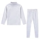 thumbnail image 2 of Conjuntos de ropa interior térmica de moda para mujer, blusa informal lisa de manga larga para hombre, conjuntos de ropa interior térmica para mujer, blusa de poliéster, 2 of 8