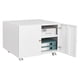 thumbnail image 1 of QinaQin Mueble metálico para impresora de oficina en casa, gabinete móvil con 2 puertas y repisa ajustable para organizar equipo y suministros, 1 of 8