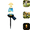 Blue#097, variant on The Year Without a Santa Claus Solar-Powered Garden Light, Light Up Cartoon Elf Solar Garden Figurine, Adjustable Solar Panel Waterproof Holiday Decor for Lawn Sidewalk Flower Bed