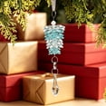 thumbnail image 4 of DefiDgd Christmas Crystal Style Blue Gradient Acrylic Pinecone Hanging Ornament for Christmas Tree Mantel Window Door Wall Holiday Party Home Decor, 4 of 6