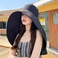 thumbnail image 3 of SikaFu Cross -Border Sunscreen Large Shawl Sun Hat Summer Hat -Free Anti -Ultraviolet Extended Cycling Neck Fisherman Hat Girl, 3 of 9