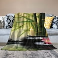 thumbnail image 2 of Erapdaur Bamboo Trees Throw Blanket for Couch Sofa Bed All Seasons Soft Plush Blankets Gifts 40x50in, 2 of 6