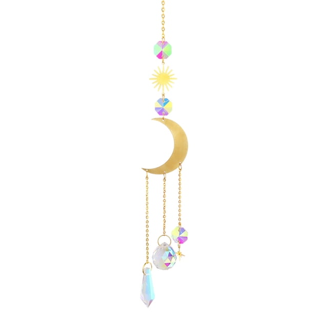 Atrapasueños de cristal, parasol colgante de prisma de cristal para hacer arcoíris, regalo de hadas para decoración del hogar y el coche de ventana
